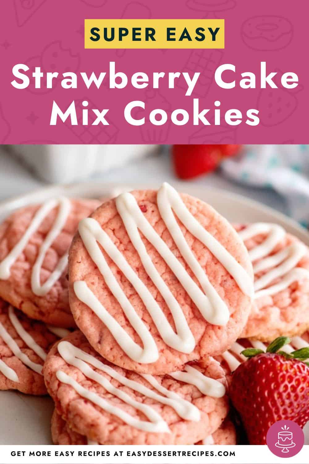 strawberry cookies pinterest