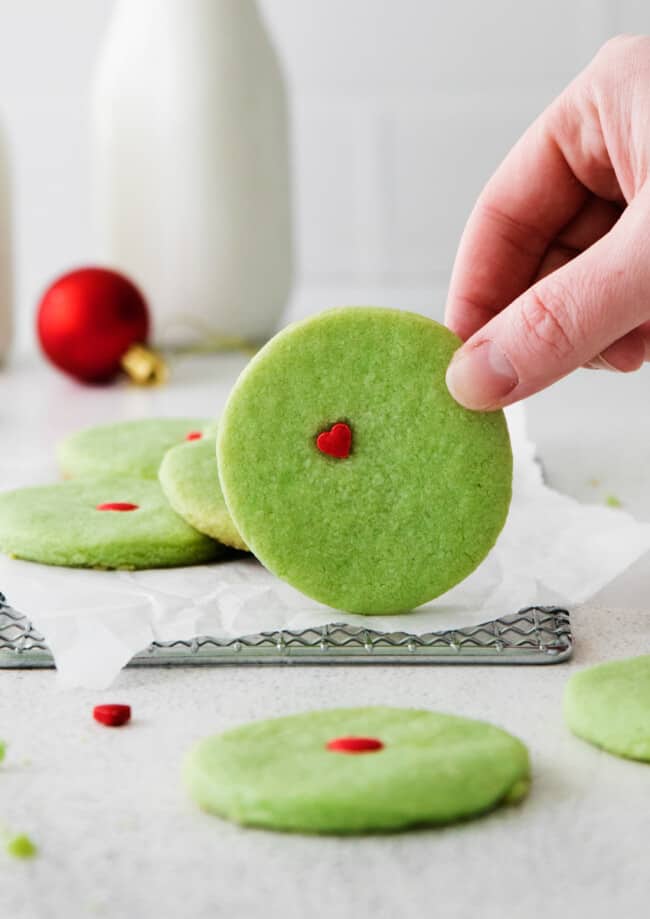 featured Grinch cookies.