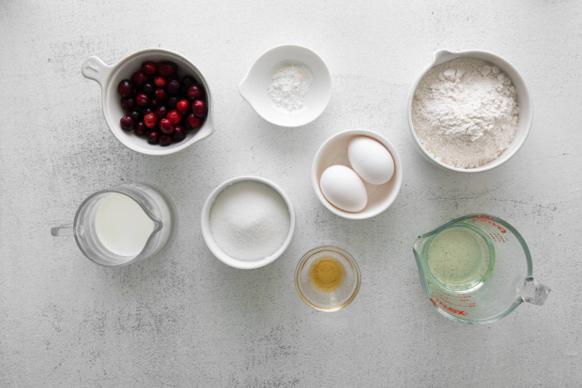 cranberry cupcake ingredients