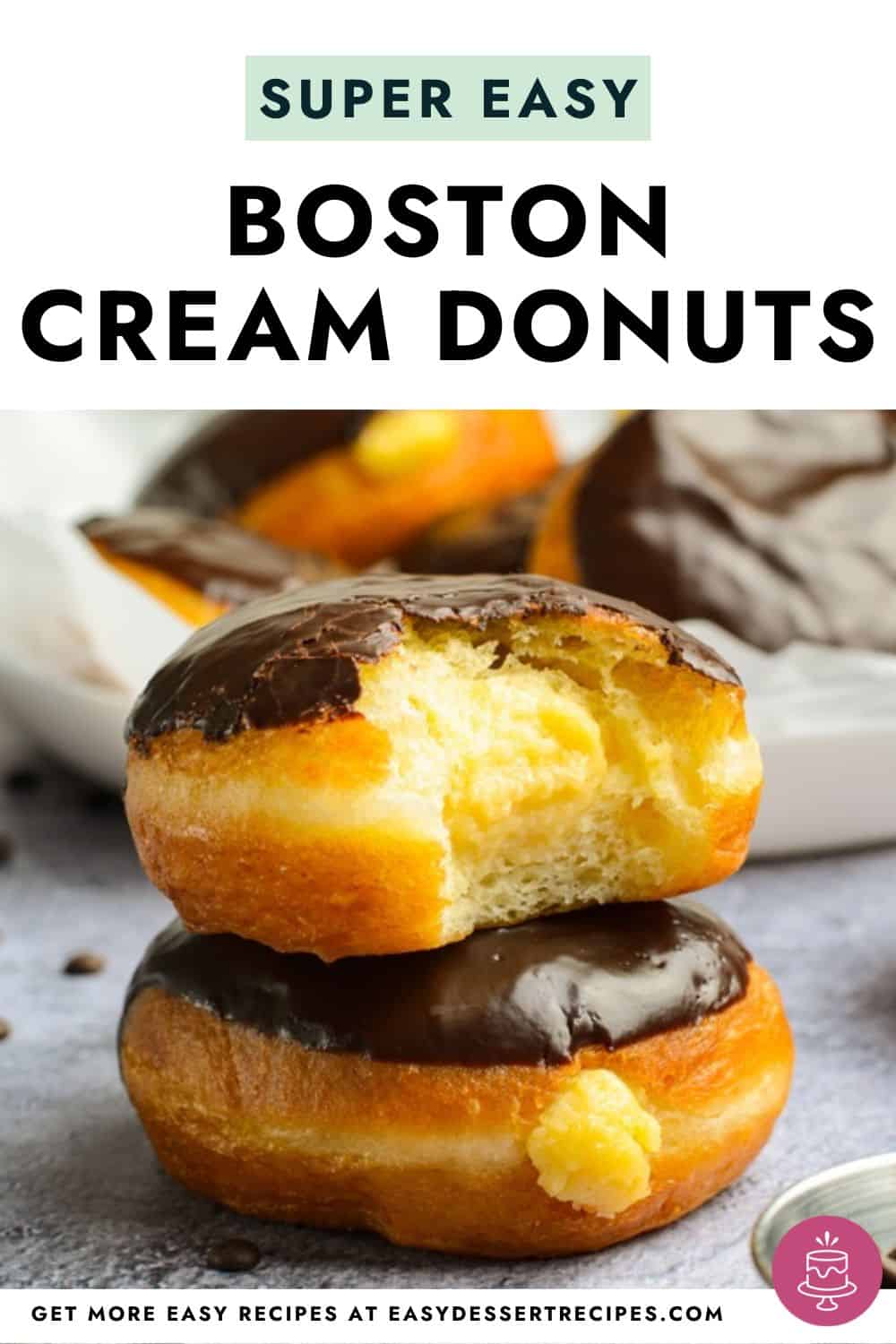 Boston cream donuts pinterest
