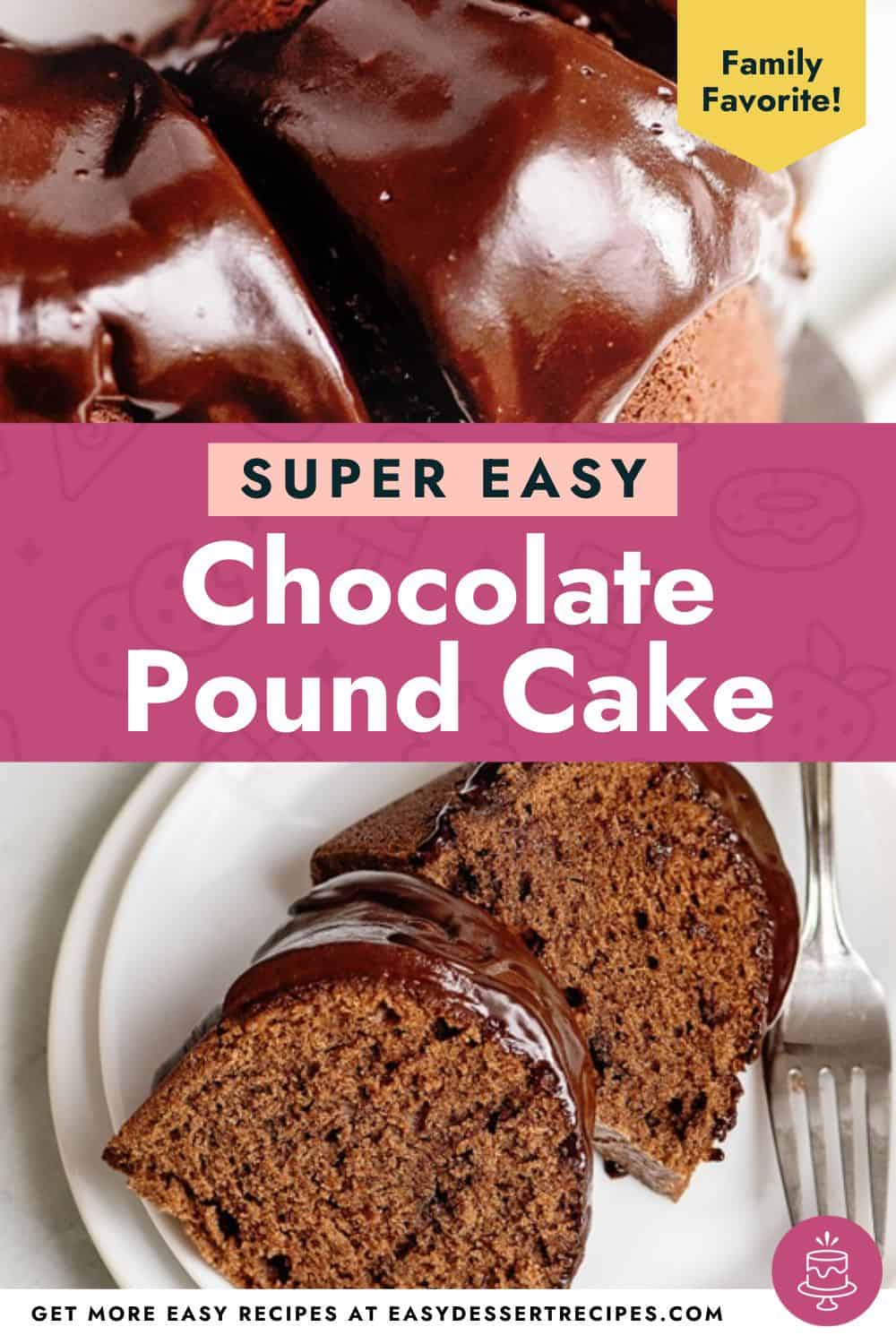 chocolate pound cake pinterest