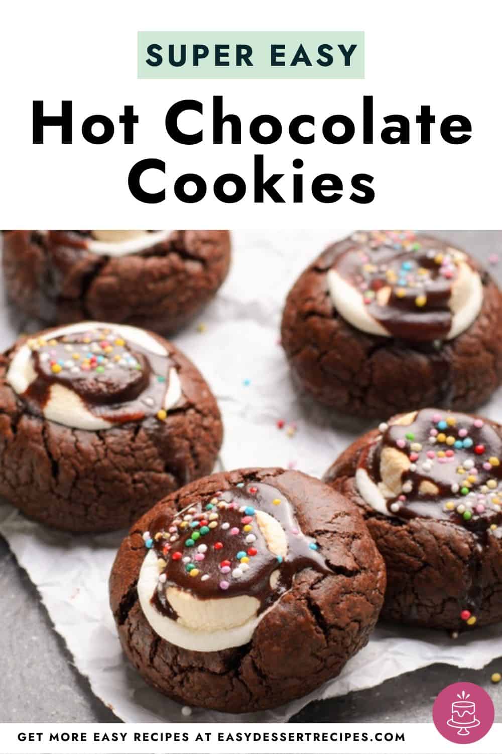 hot chocolate cookies pinterest