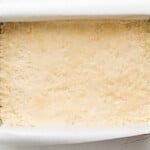 crust base in a baking pan.