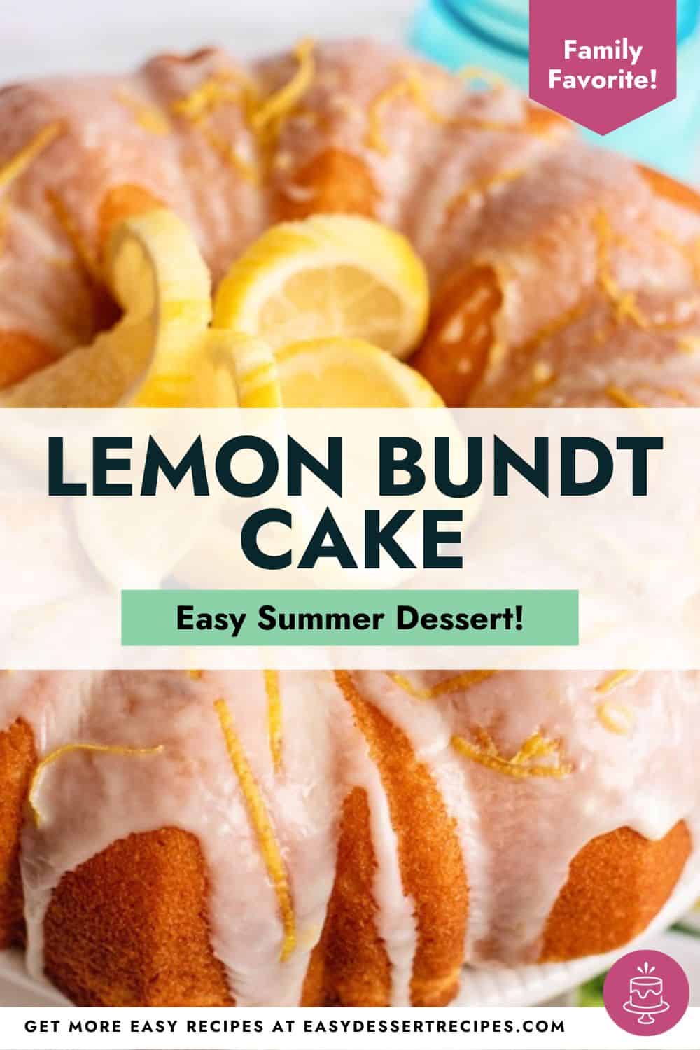 lemon bundt cake pinterest