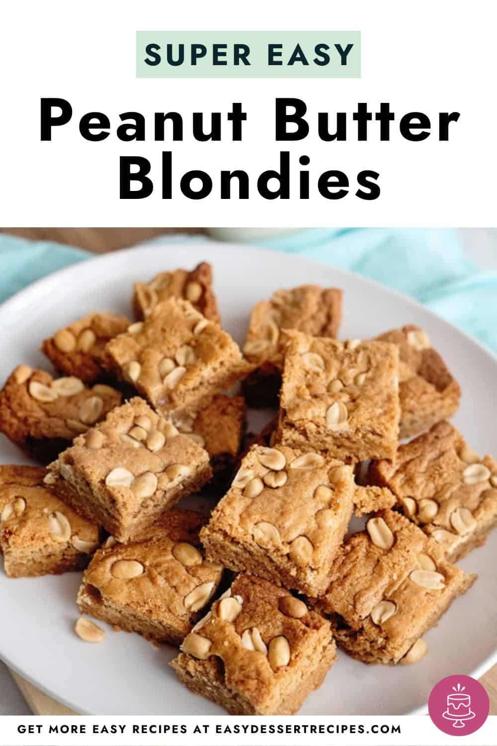 peanut butter blondies pinterest