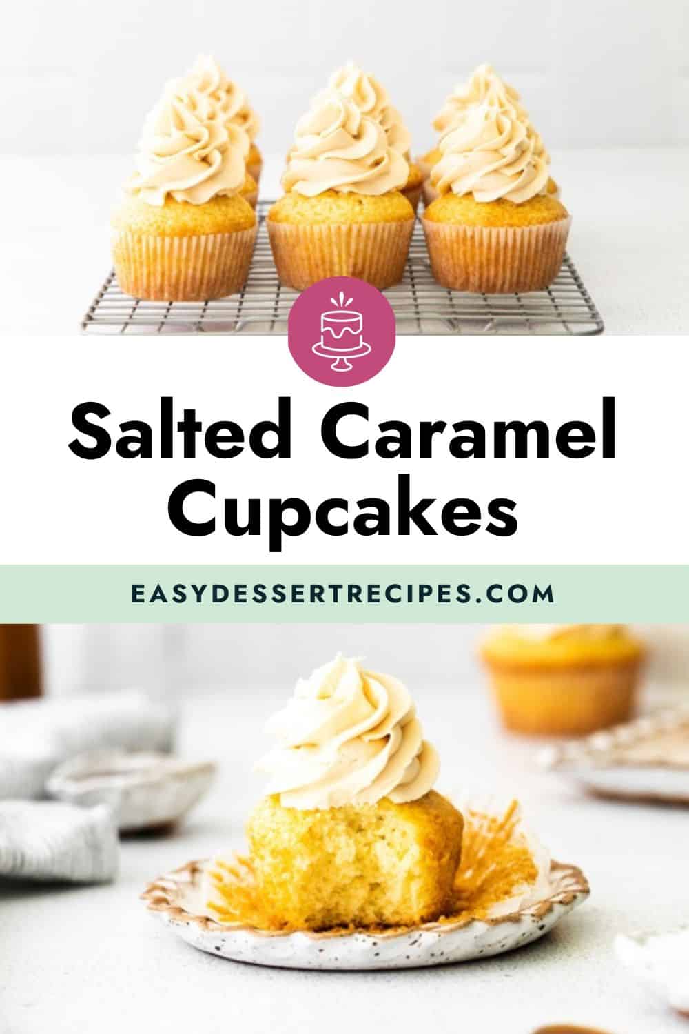 salted caramel cupcakes pinterest