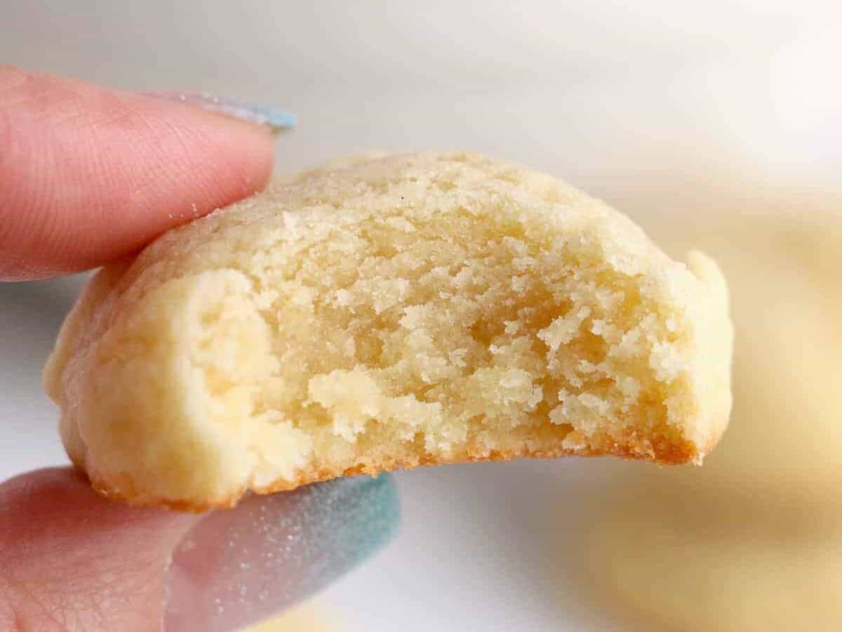 bite out of butter cookie