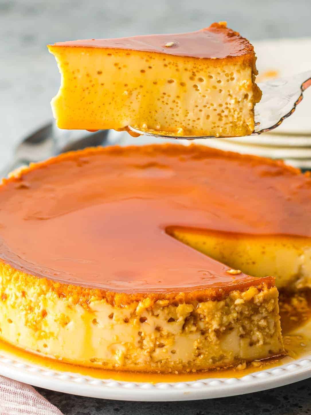 slice out of flan