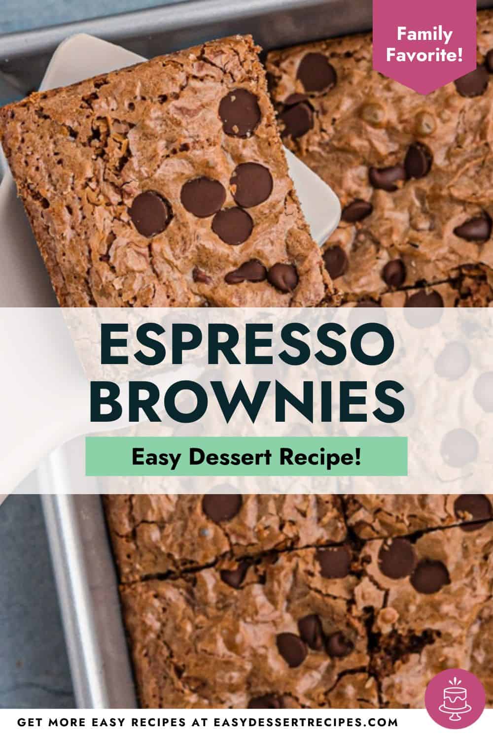 espresso brownies easy dessert recipe.