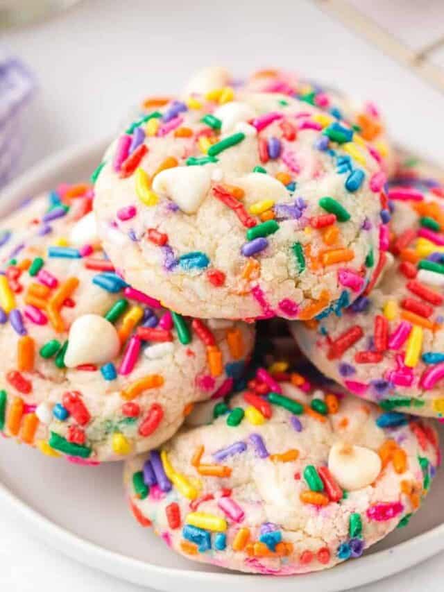 Funfetti Cookies Recipe - Easy Dessert Recipes