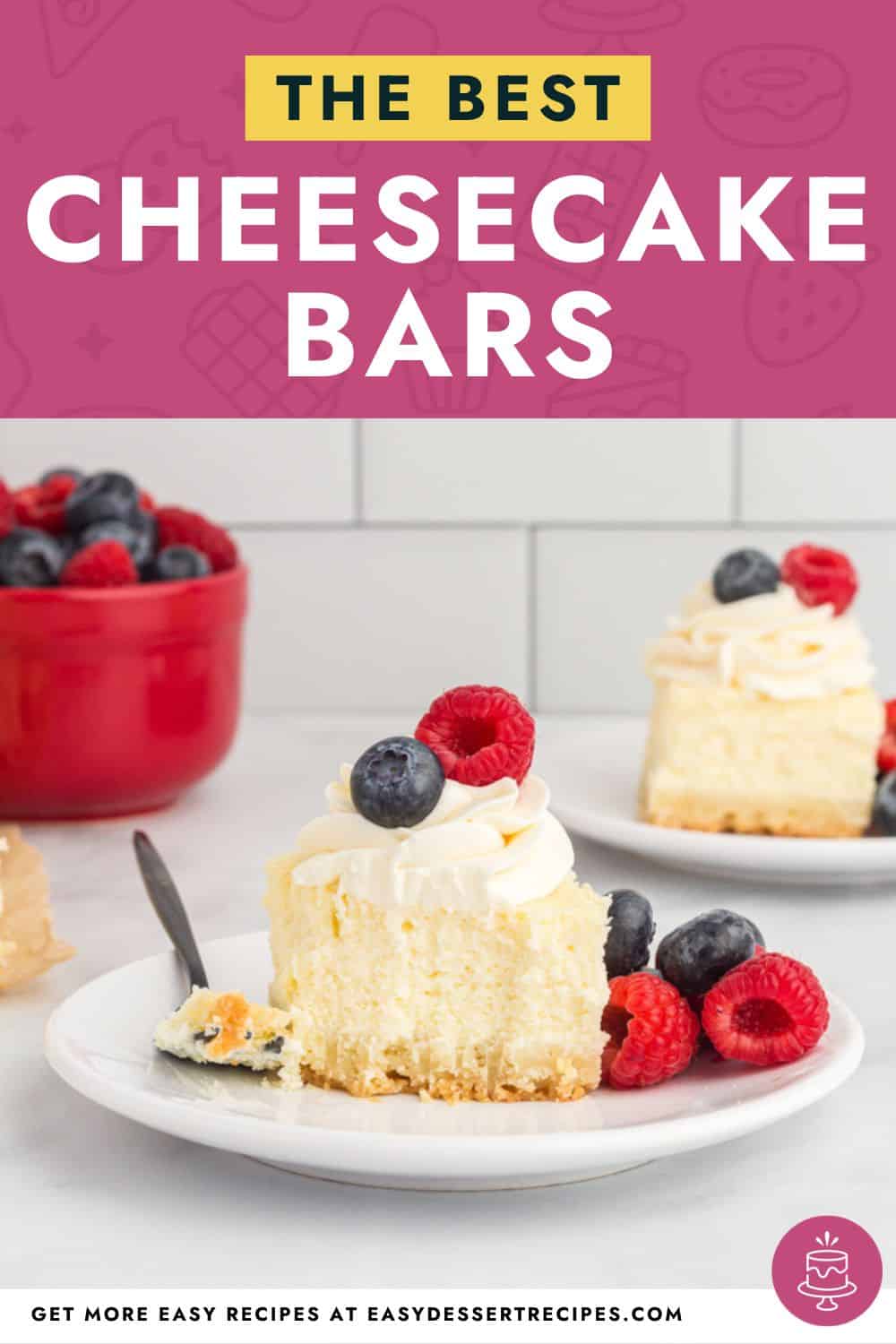 The best cheesecake bars.