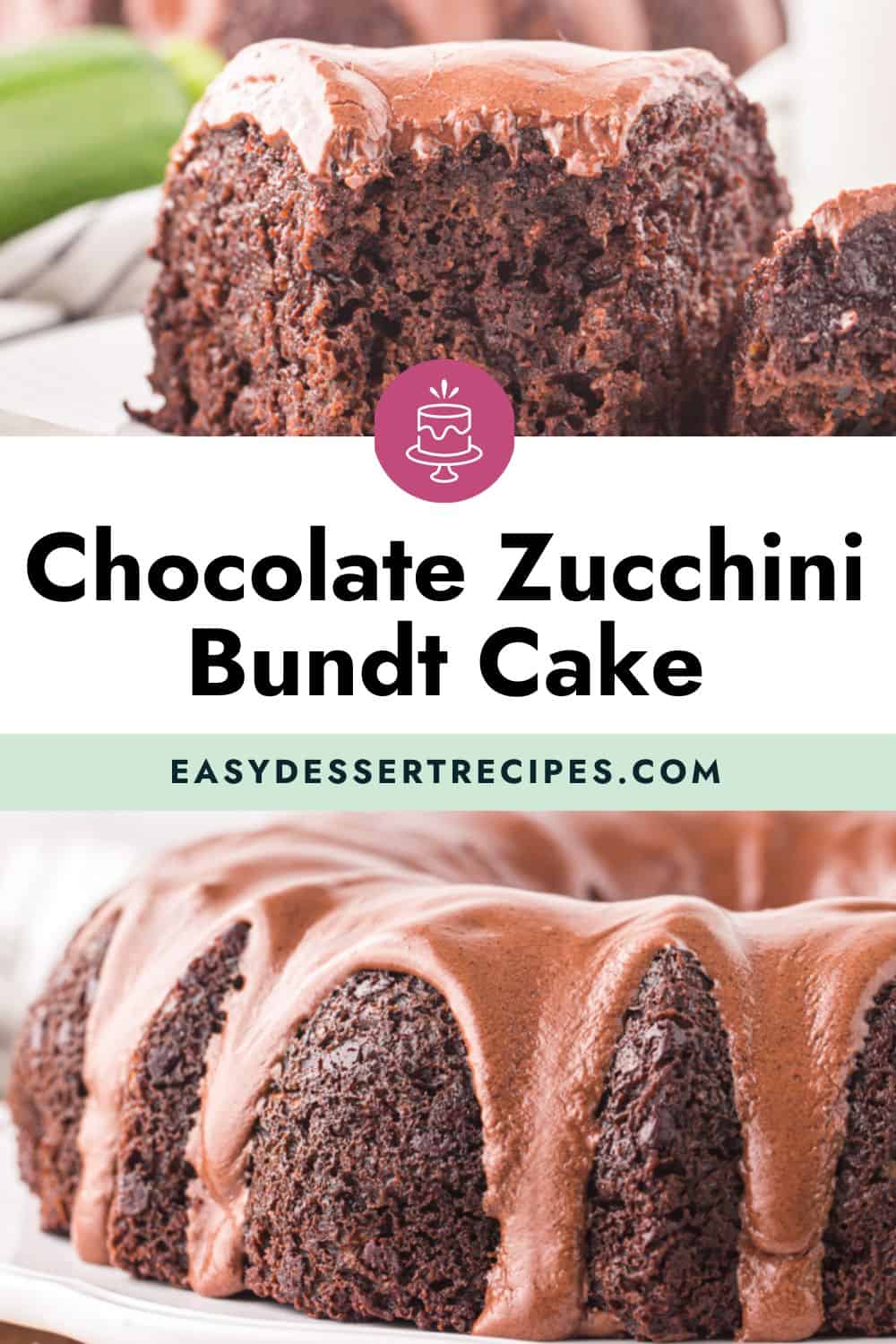 Chocolate zucchini bundt cake.