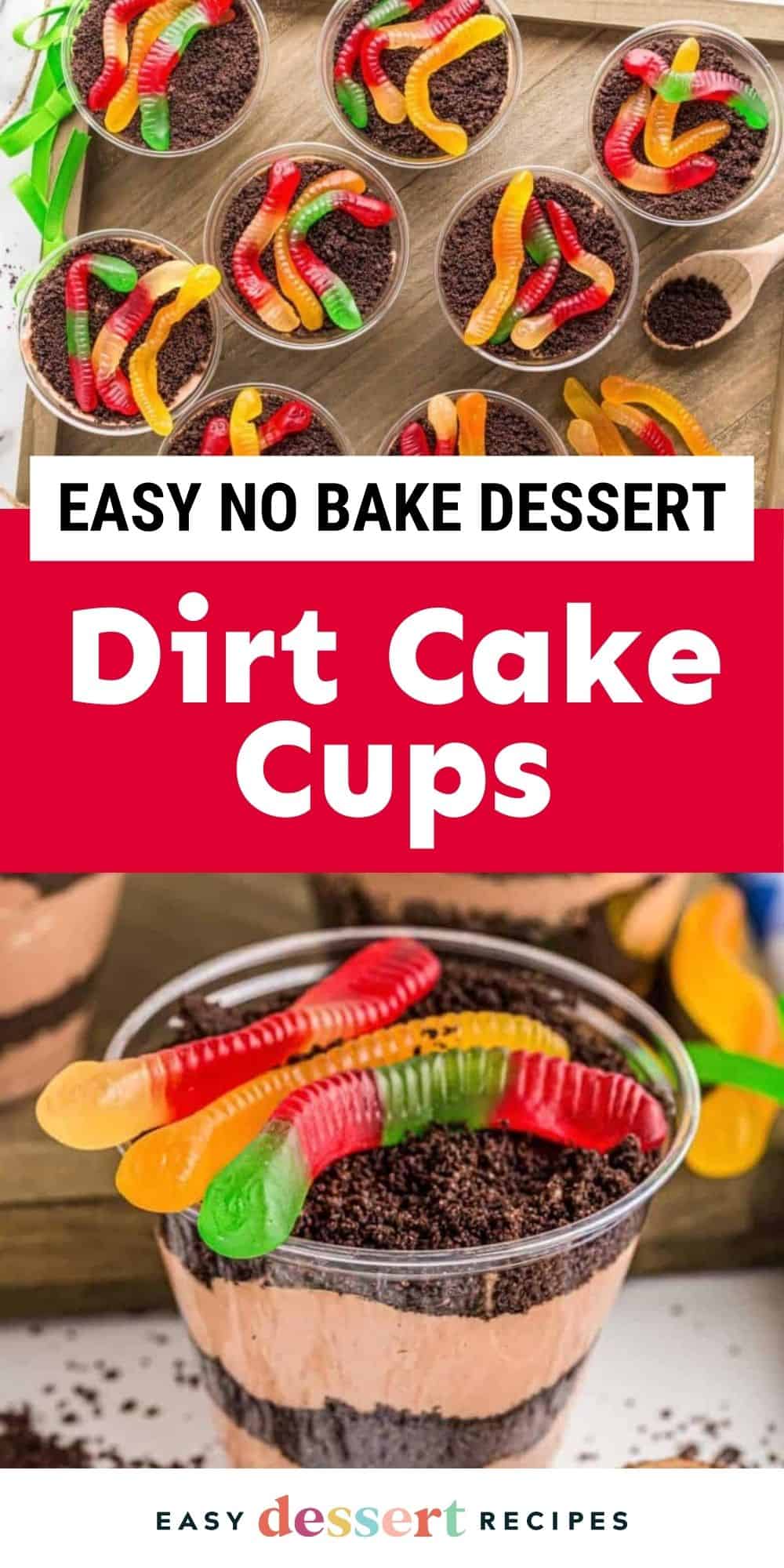 dirt cake cups pin.