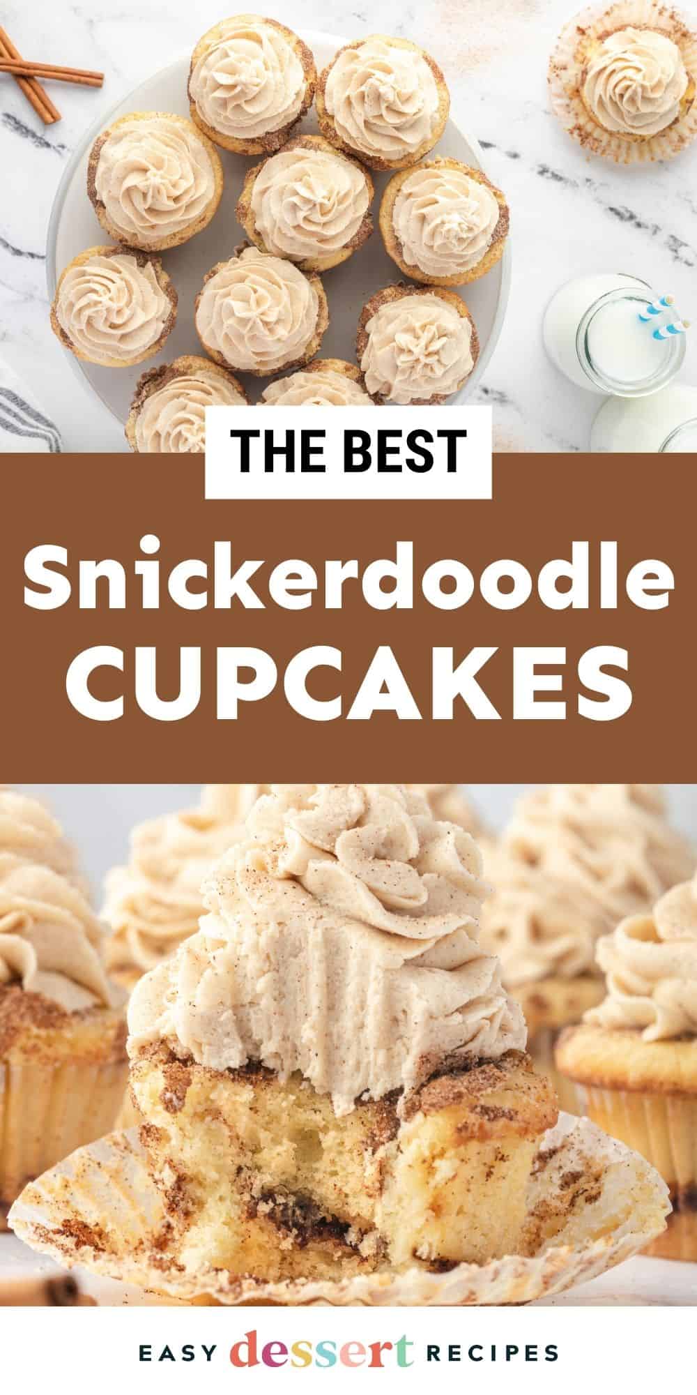 snickerdoodle cupcakes pin.