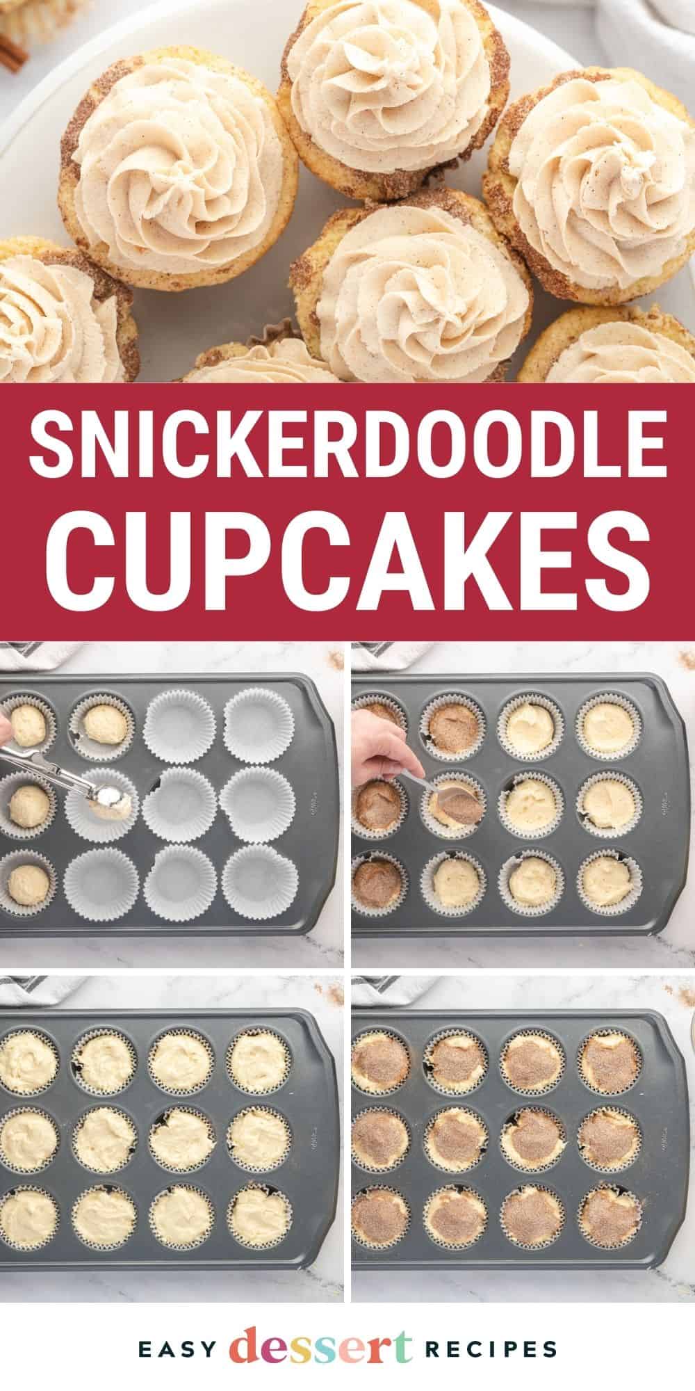 snickerdoodle cupcakes pin.