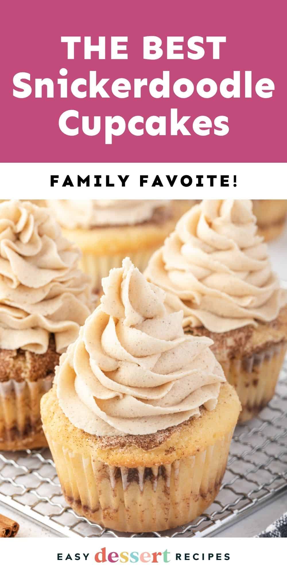 snickerdoodle cupcakes pin.