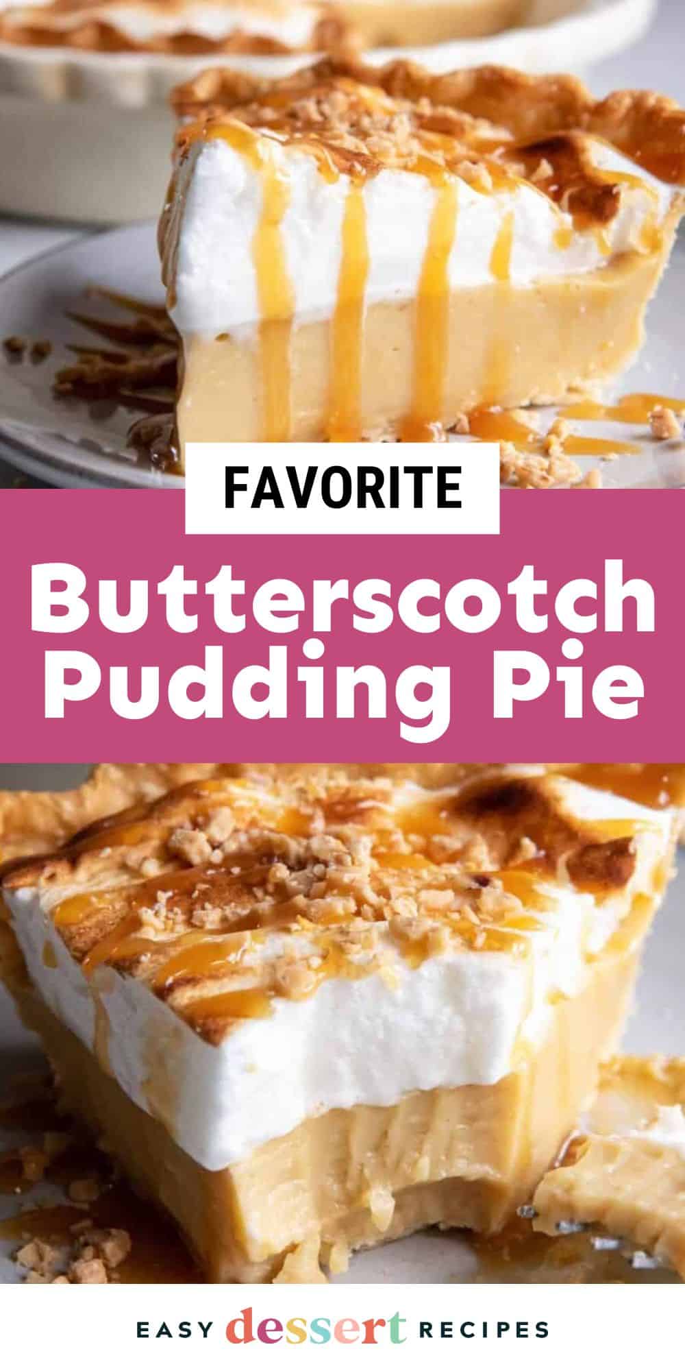 Butterscotch Pie Recipe Easy Dessert Recipes