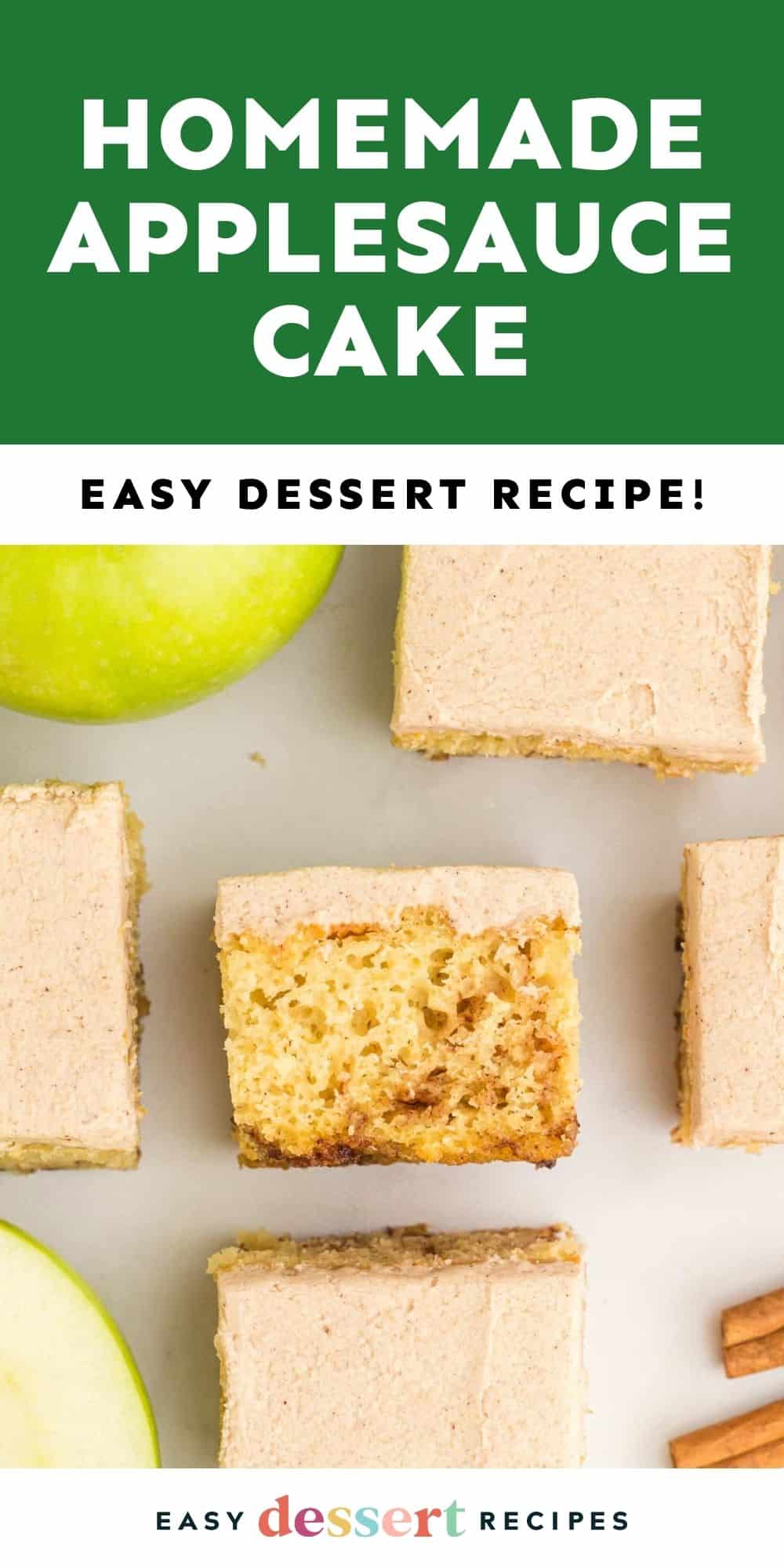 homemade applesauce cake pin