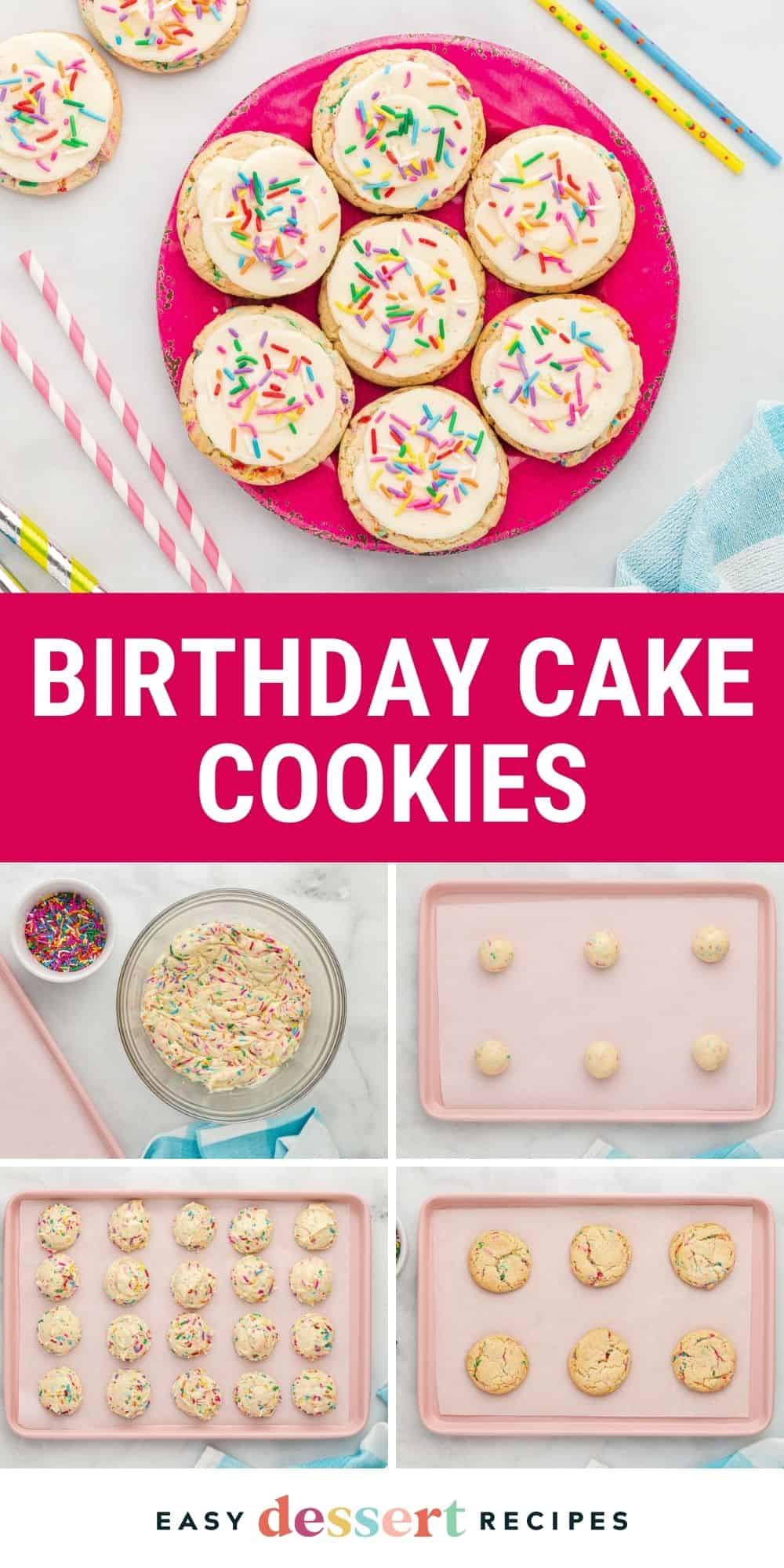 birthday cake cookies pin