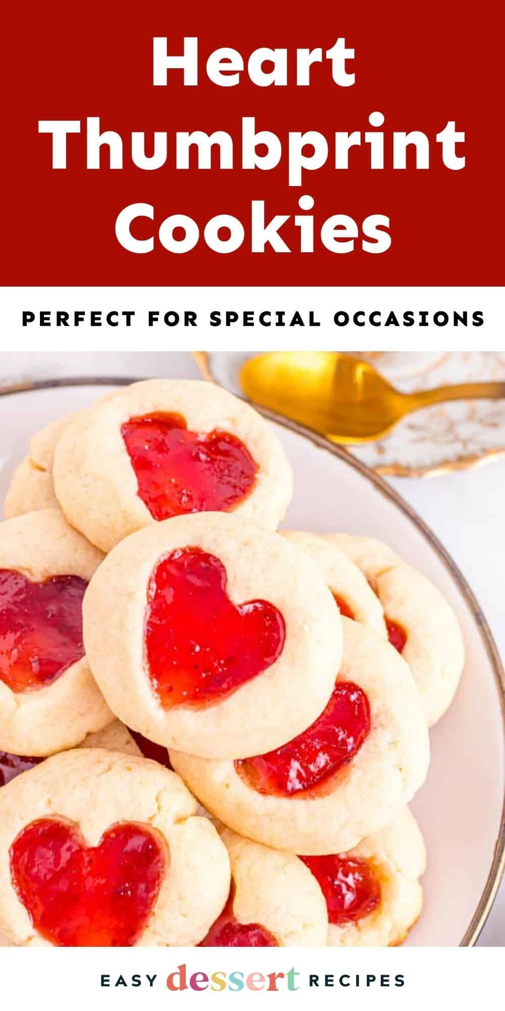 heart thumbprint cookies pin