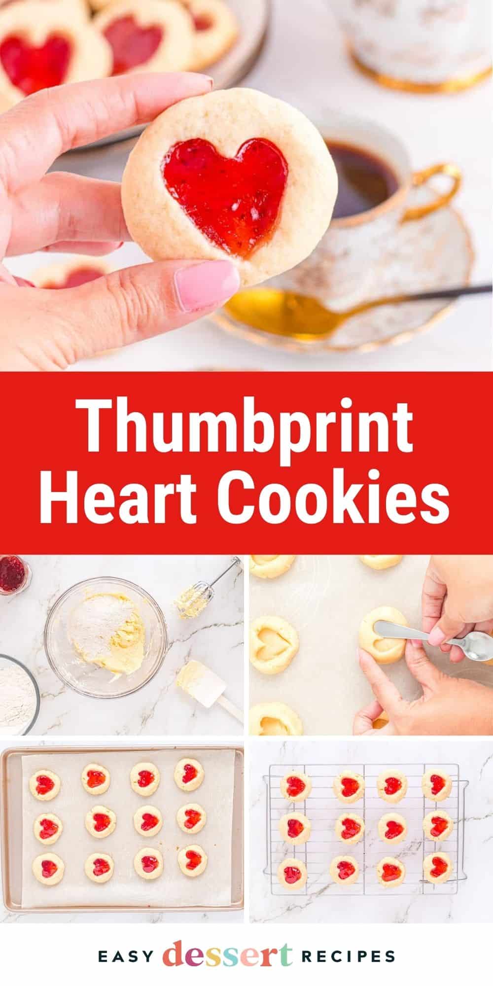 thumbprint heart cookies pin