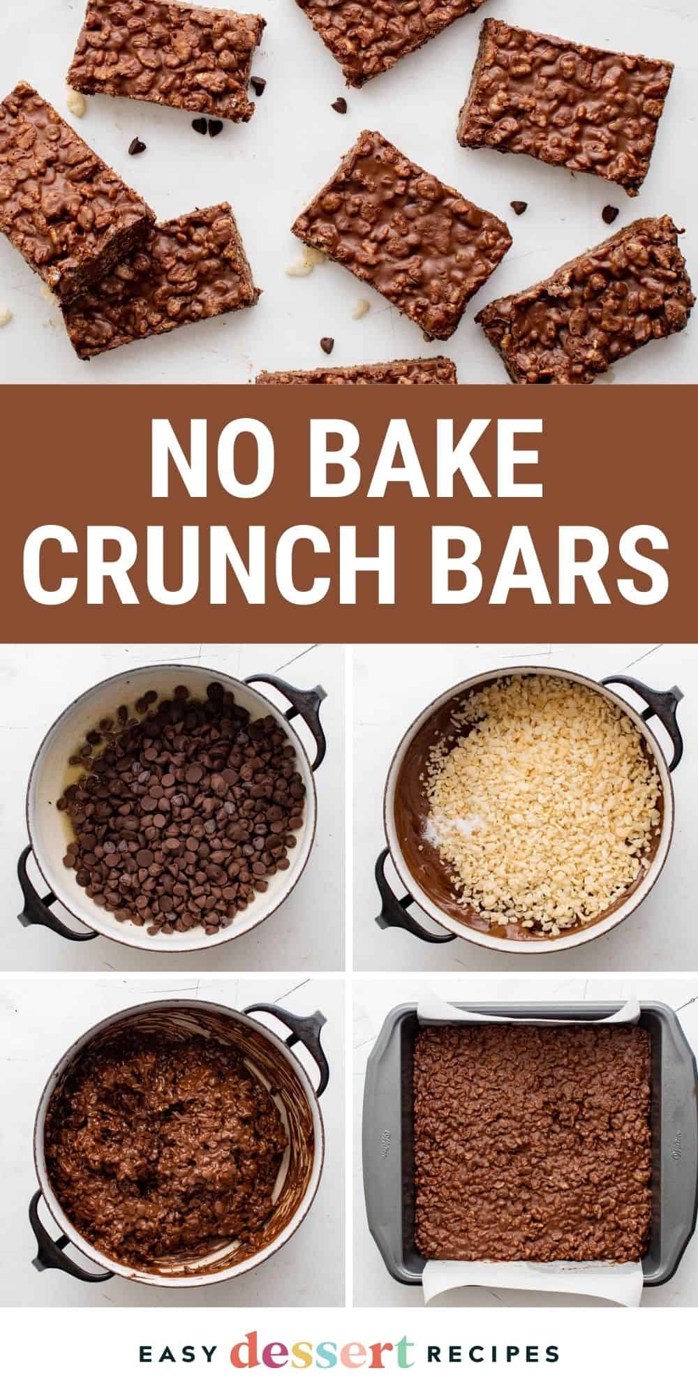 no bake crunch bars