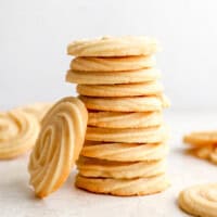 butter cookies stacked