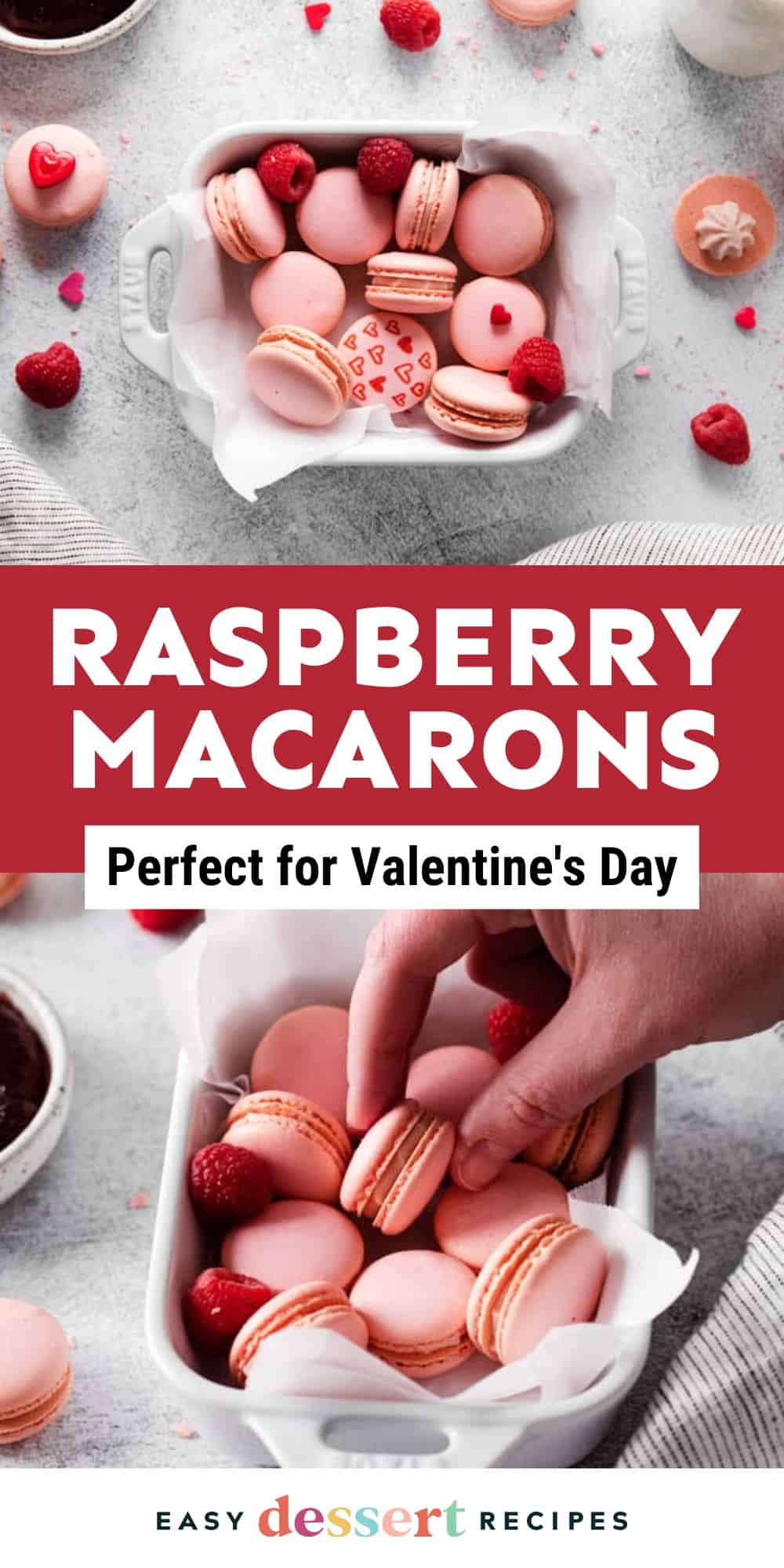 raspberry macarons (perfect for Valentine's Day)