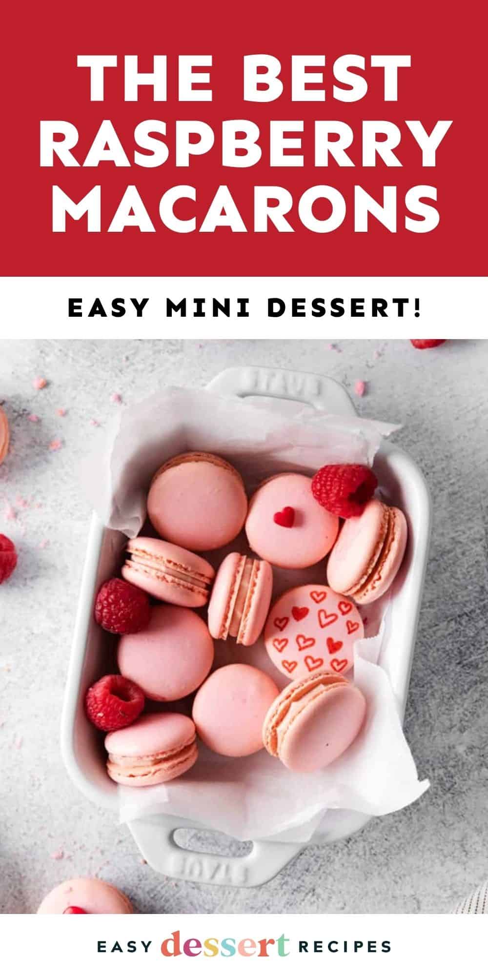 the best raspberry macarons pin