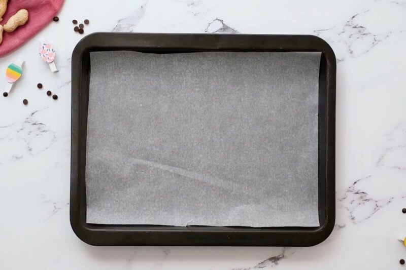 a baking sheet lined with wax paper.