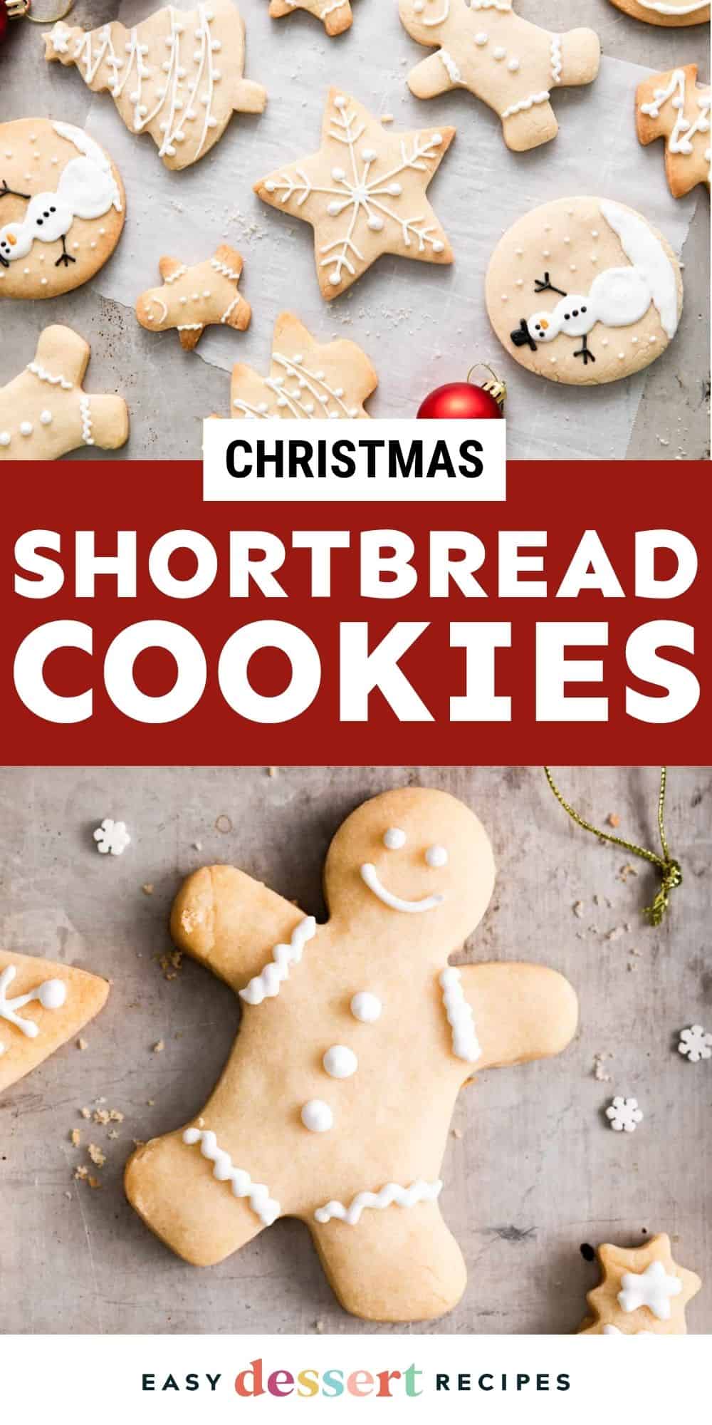 christmas shortbread cookies pin.