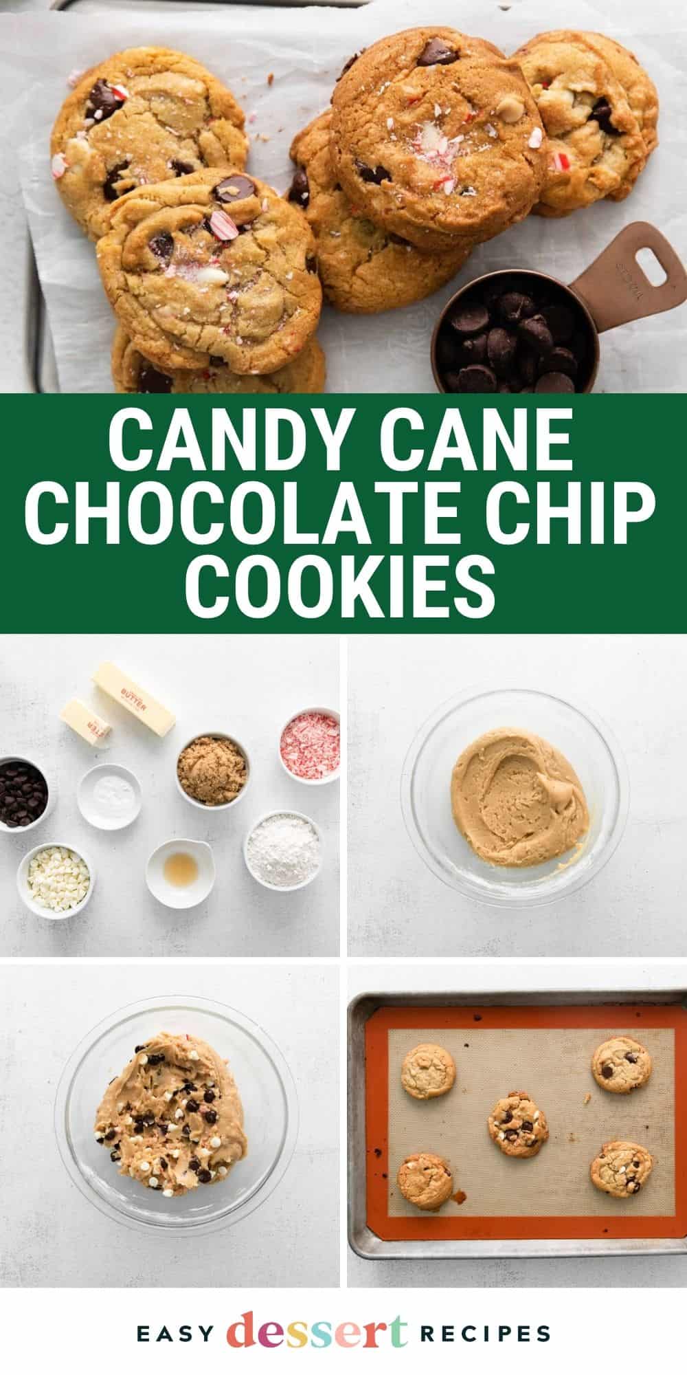 peppermint chocolate chip cookies pin.