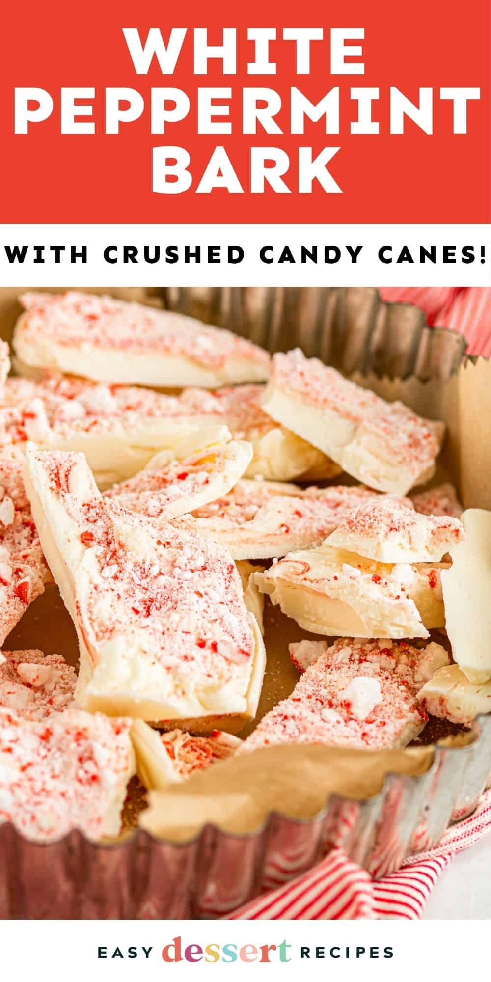 white chocolate peppermint bark pin.