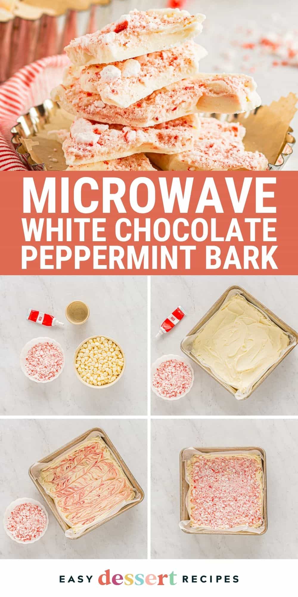 white chocolate peppermint bark pin.