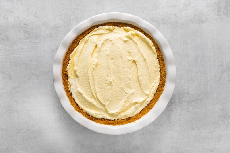 banana pudding filling in a graham cracker pie crust.