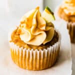 Cake mix caramel apple cupcake.