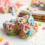 Lucky Charms cereal marshmallow treats.