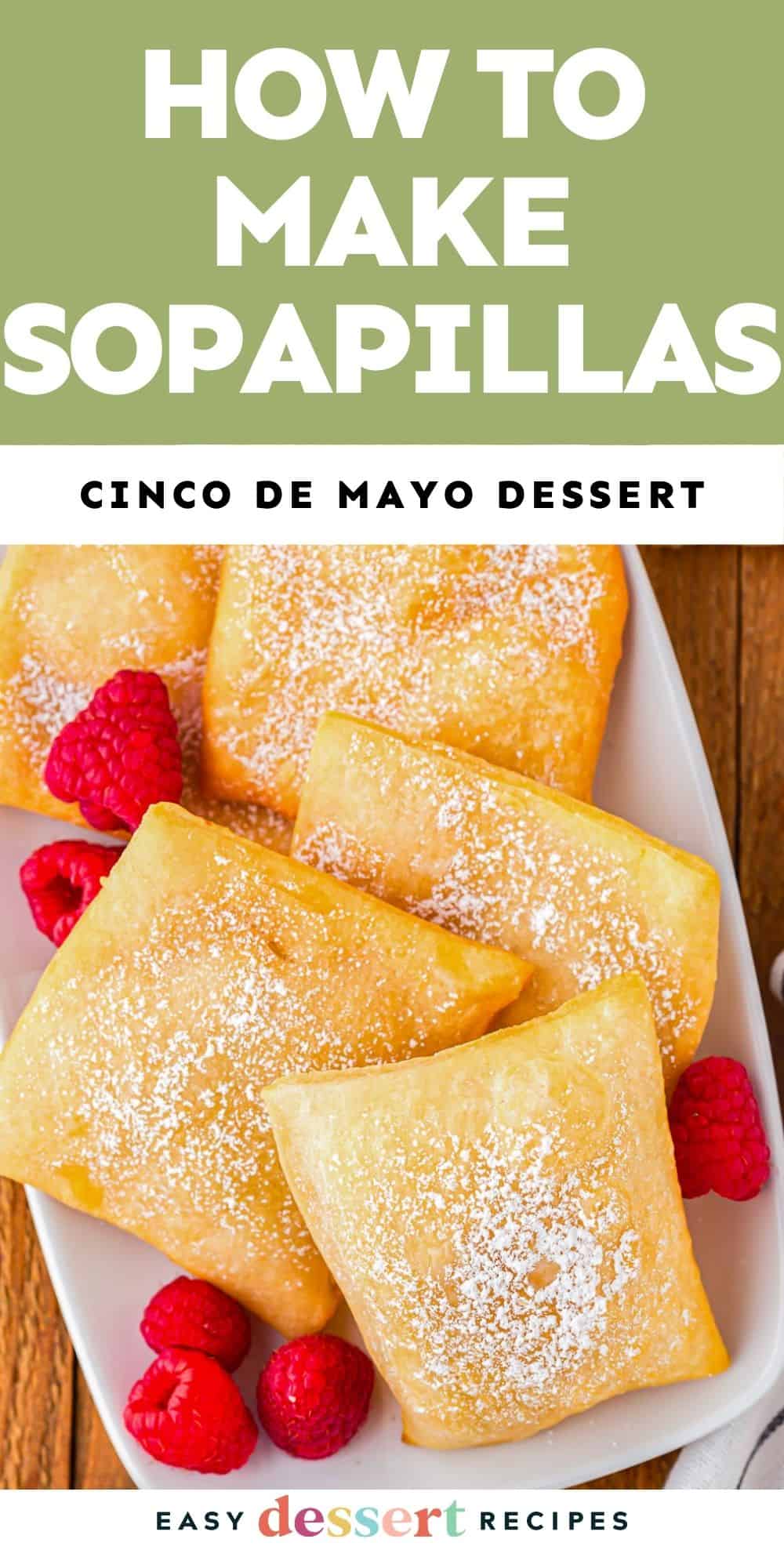 Pin: how to make sopapillas (Cinco de Mayo dessert)