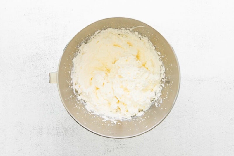 Cream cheese mixed into the cream.