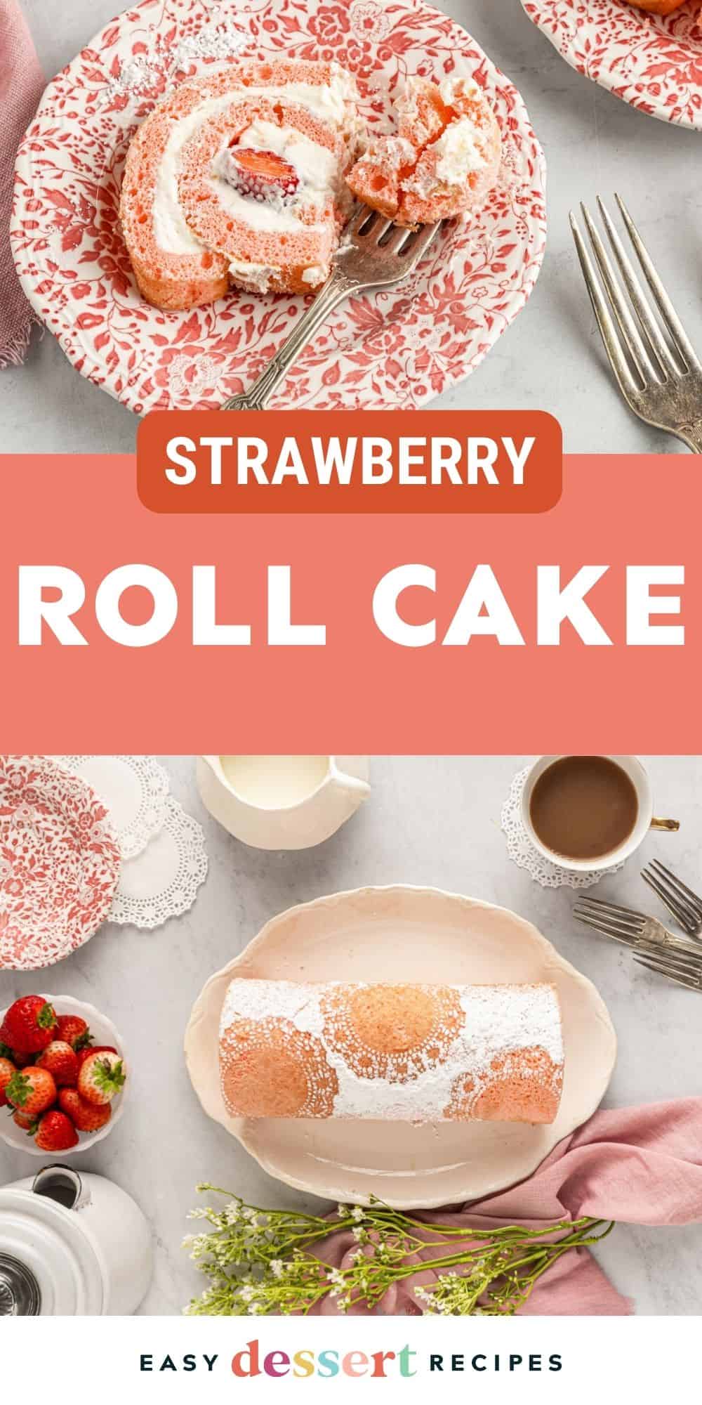 strawberry roll cake pin.