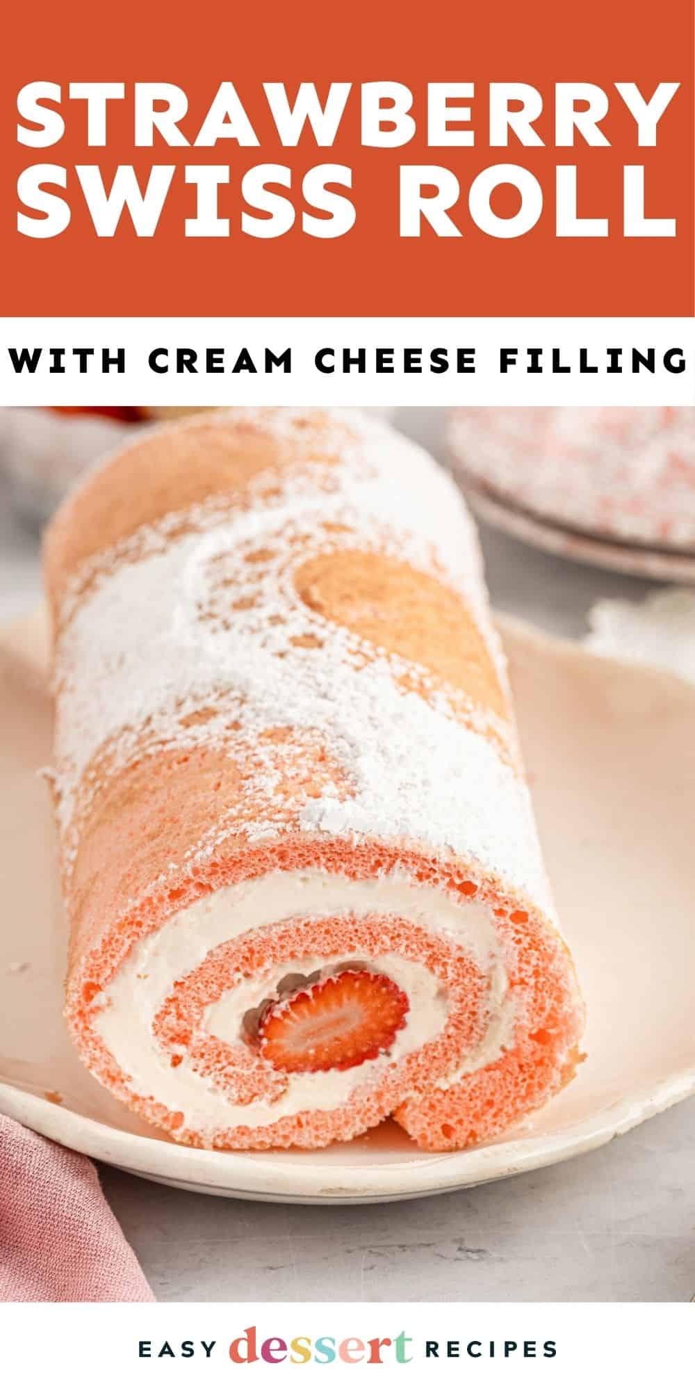 strawberry roll cake pin.