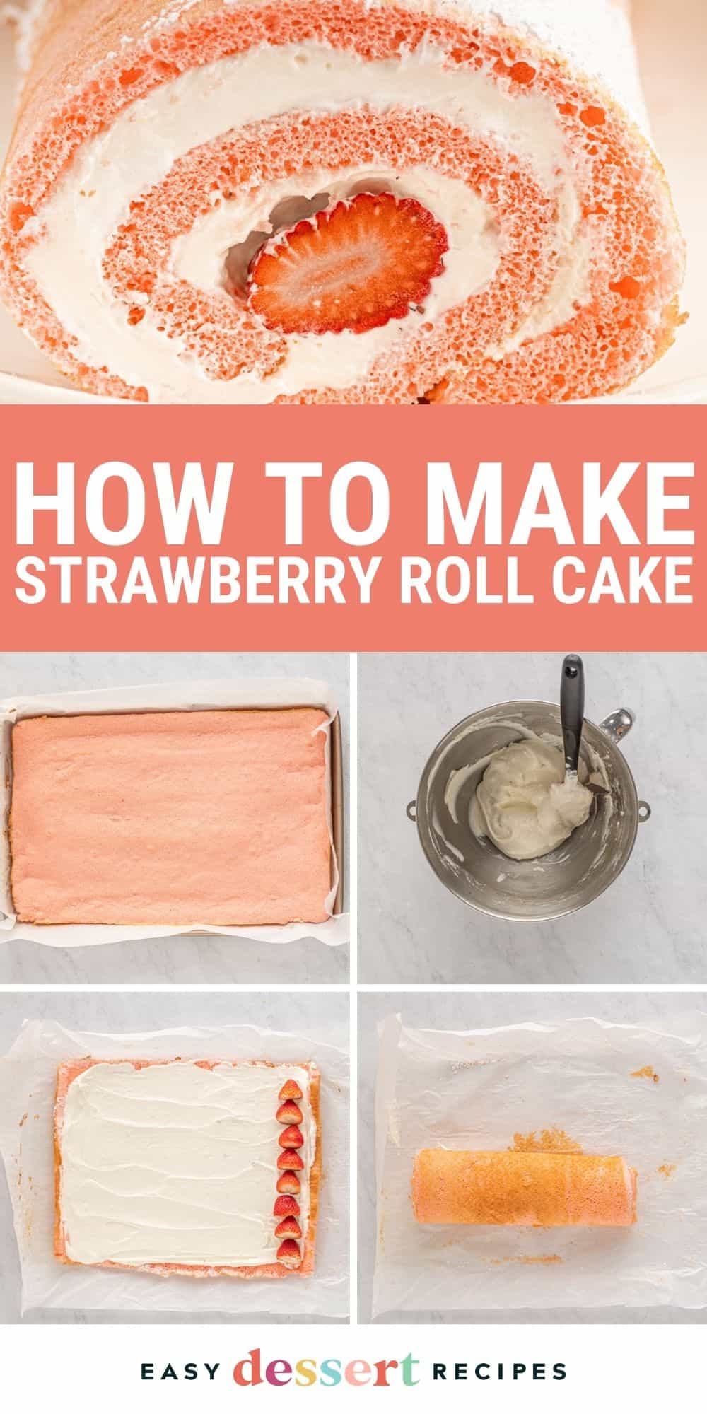 strawberry roll cake pin.