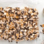 Golden Grahams S'mores treats cut into squares.