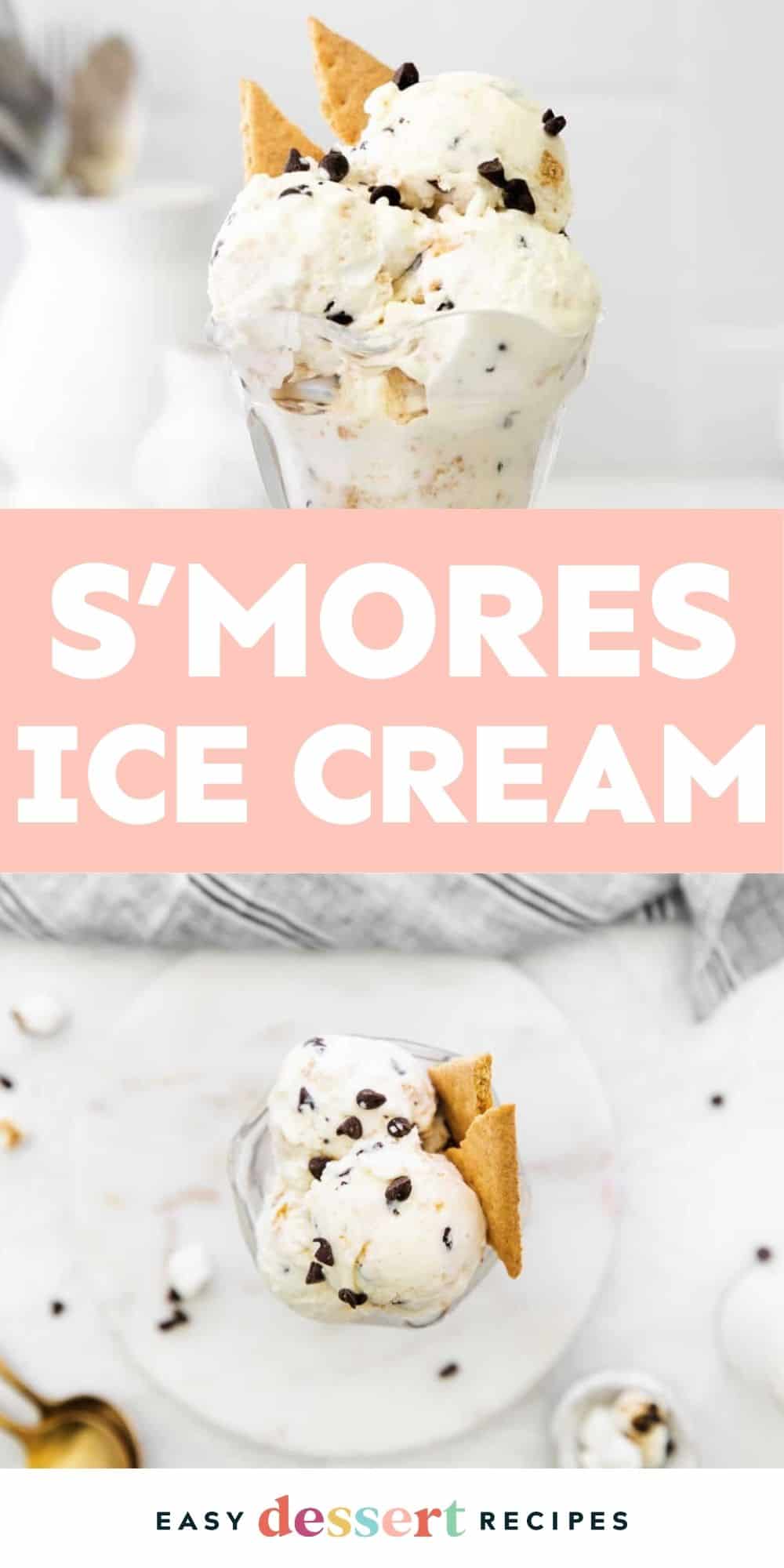 Pin: s'mores ice cream.