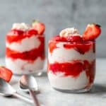 Strawberry fool dessert
