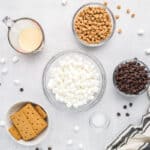 Ingredients for skillet s'mores dip.